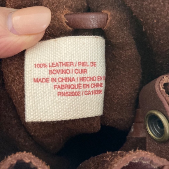 LUCKY BRAND LEATHER CROSSBODY FLORAL MOTIF BAG - Picture 6 of 10